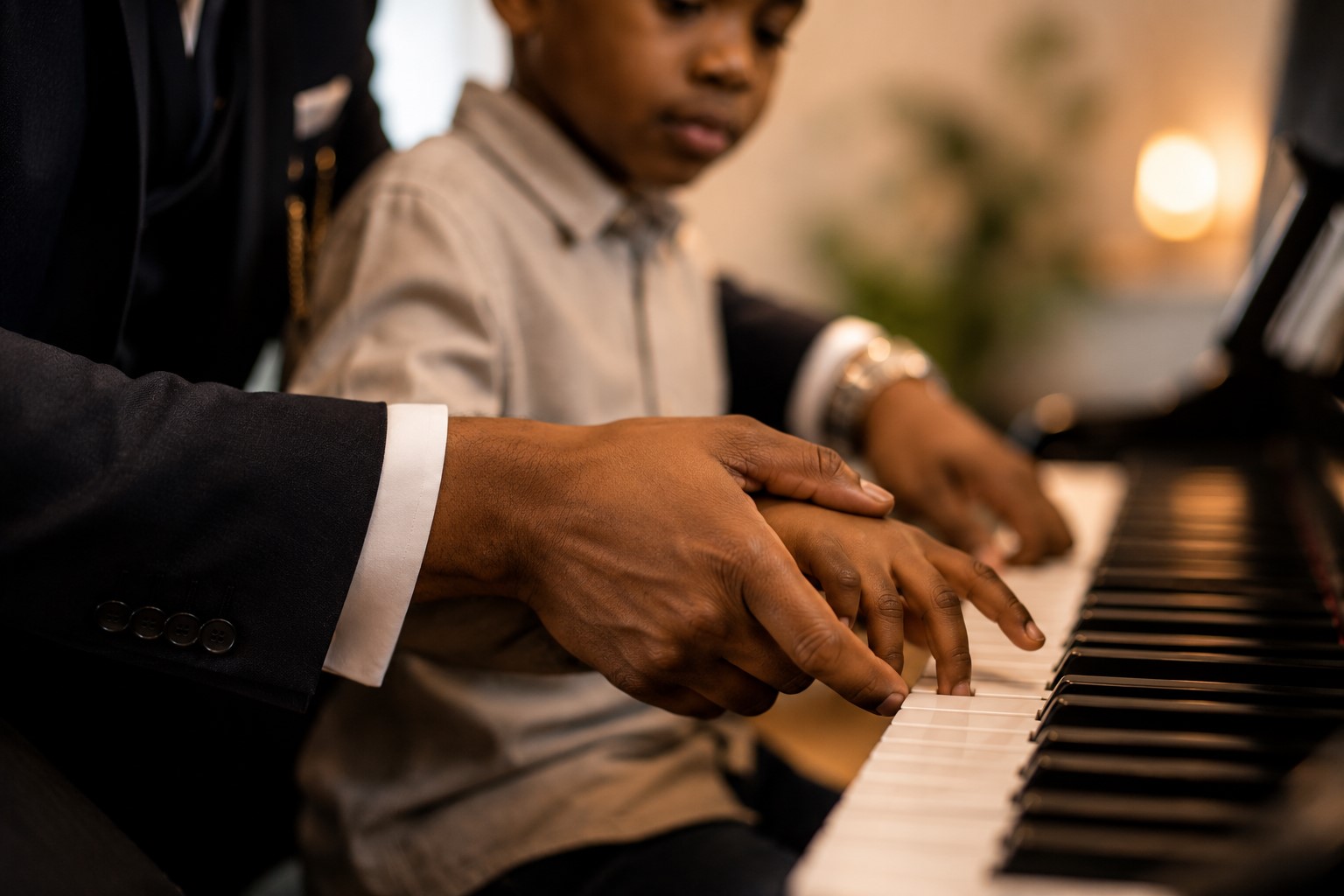 One-on-one piano lesson at FASOM